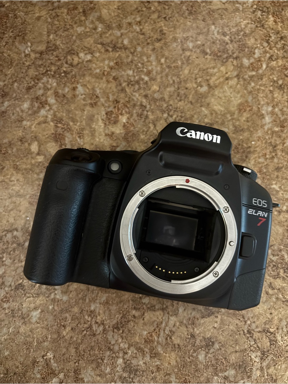 Canon EOS Elan 7 Black 35mm SLR Film Camera Body (Black)